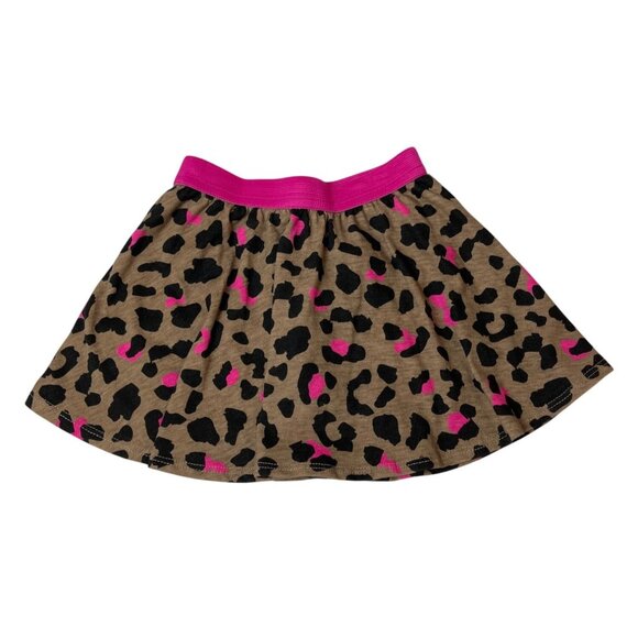 Epic Threads Toddler Girls Leopard Print Skirt With Shorts Brown/Pink Sz 3T - Picture 1 of 5